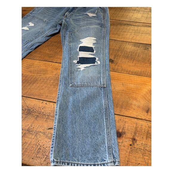Mens Abercrombie & Fitch Kennan Straight Distressed Carpenter Style Jeans 32x32 - Picture 6 of 12